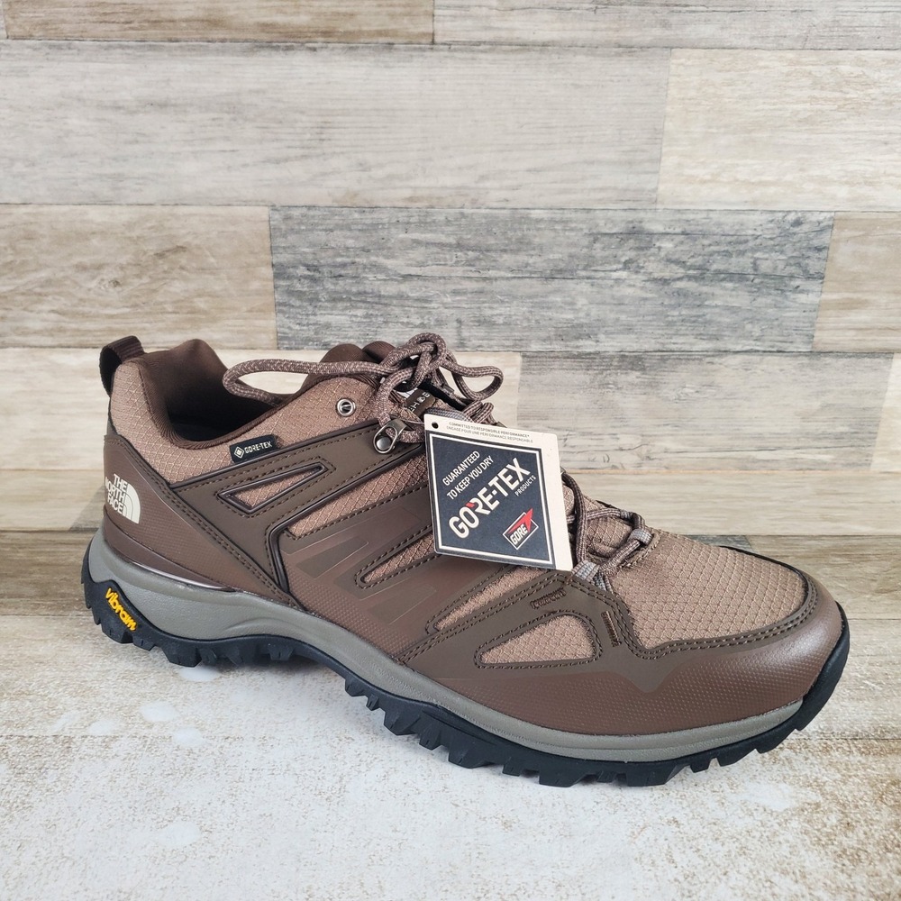The North Face Hedgehog Gore-Tex Mens Hiking Shoes Sz 14 Garnet Smokey Brown